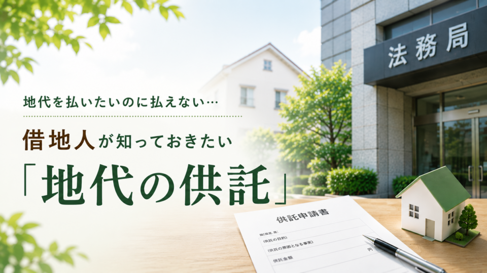 地代を払いたいのに払えない…借地人が知っておきたい「地代の供託」