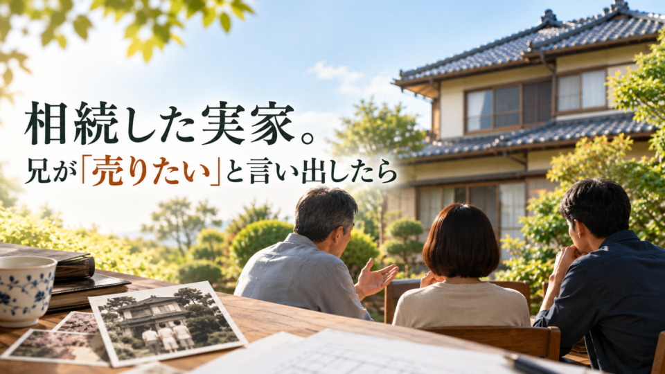 相続した実家。兄が「売りたい」と言い出したら